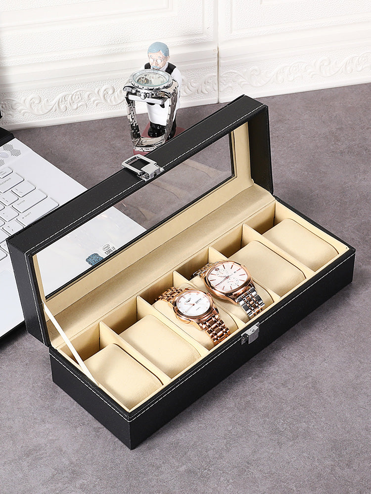 Simple Creative Leather Watch Storage Box