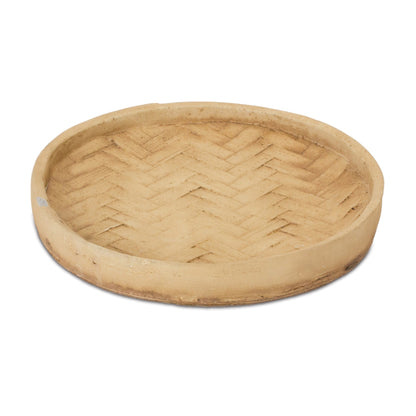 Woven Pattern Cement Tray (Set of 2)