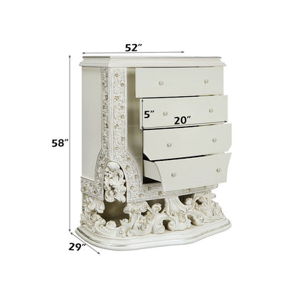 Adara - Chest - Antique Pearl White