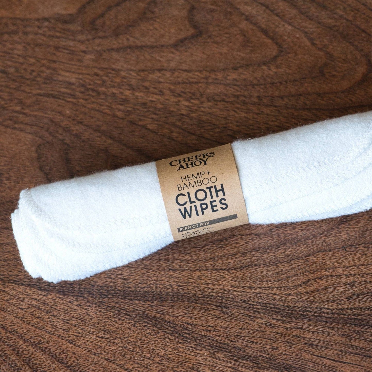 Cheeks Ahoy Hemp + Bamboo Cloth Wipes
