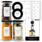 96 South Asian Spice Jar Stickers