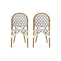 Geometric Chic French Bistro Chair Set
