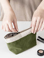 Color-Block Zipper Storage Bag