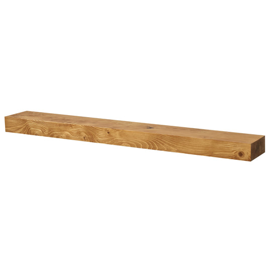 Mantel Shelf Smooth Solid Floating Timber Fireplace