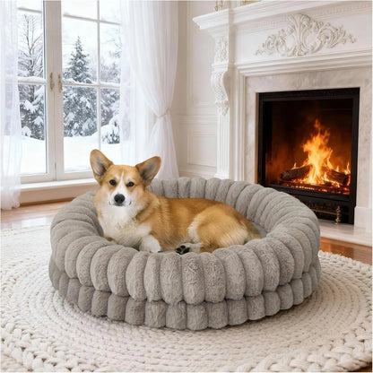 Orthopedic Calming Round Luxury Donut Pet Bed