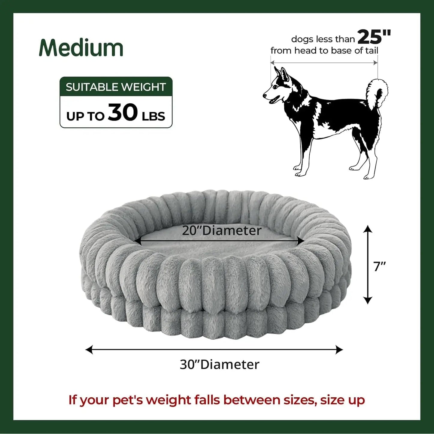 Orthopedic Calming Round Luxury Donut Pet Bed
