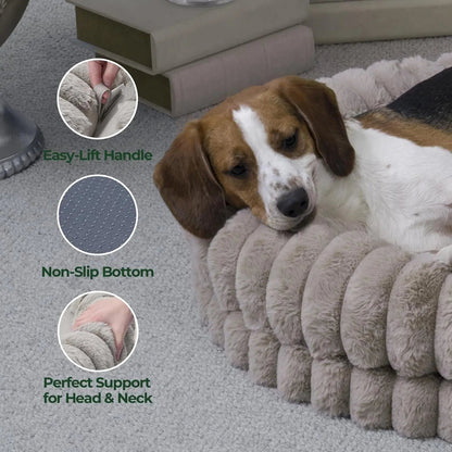Orthopedic Calming Round Luxury Donut Pet Bed