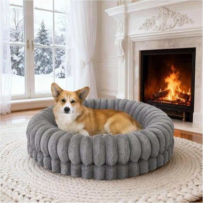 Orthopedic Calming Round Luxury Donut Pet Bed
