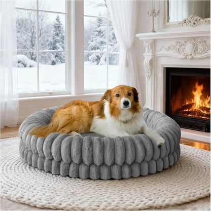 Orthopedic Calming Round Luxury Donut Pet Bed