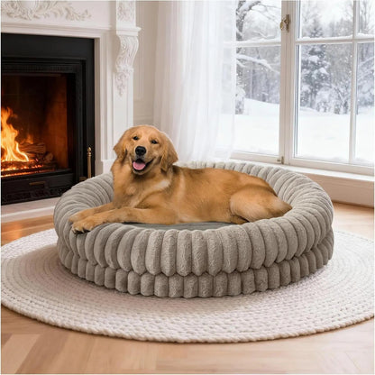 Orthopedic Calming Round Luxury Donut Pet Bed