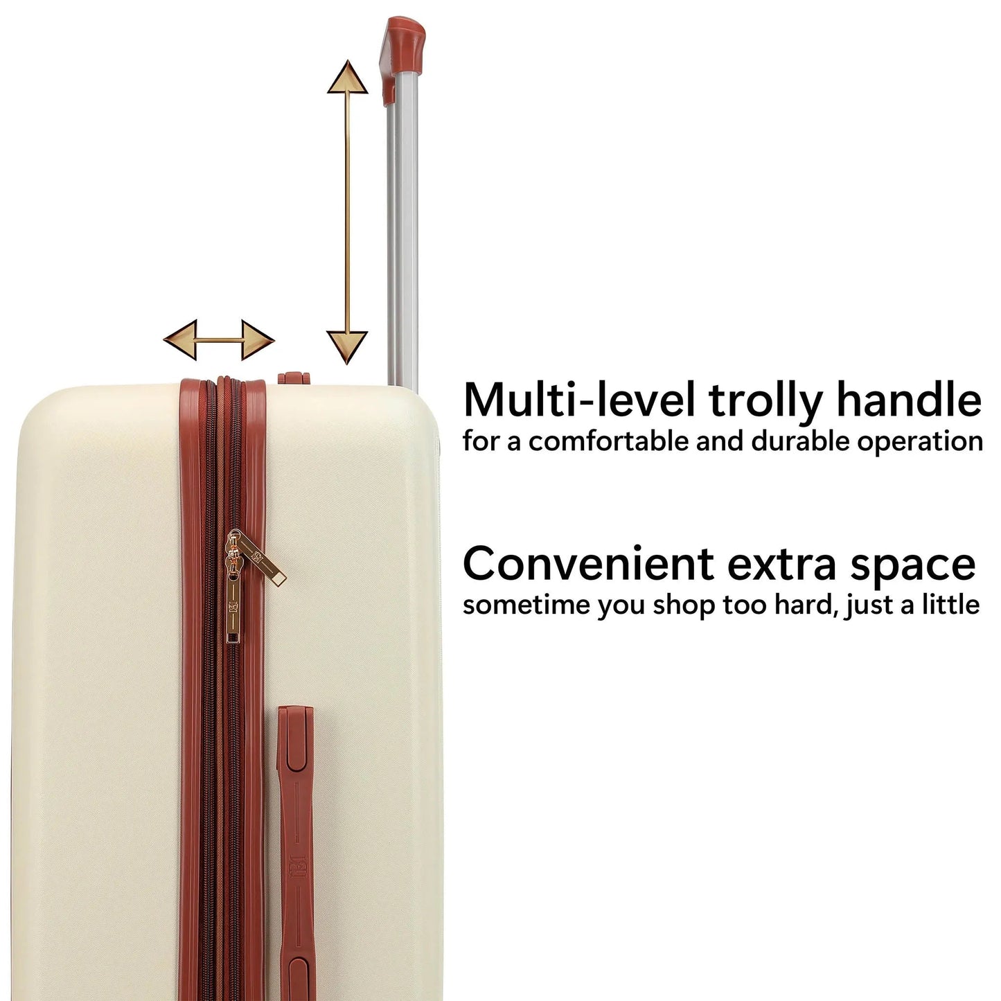 Mia - 3 Piece Expandable Luggage Set