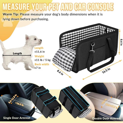 Console for Small Pets Car Seat
