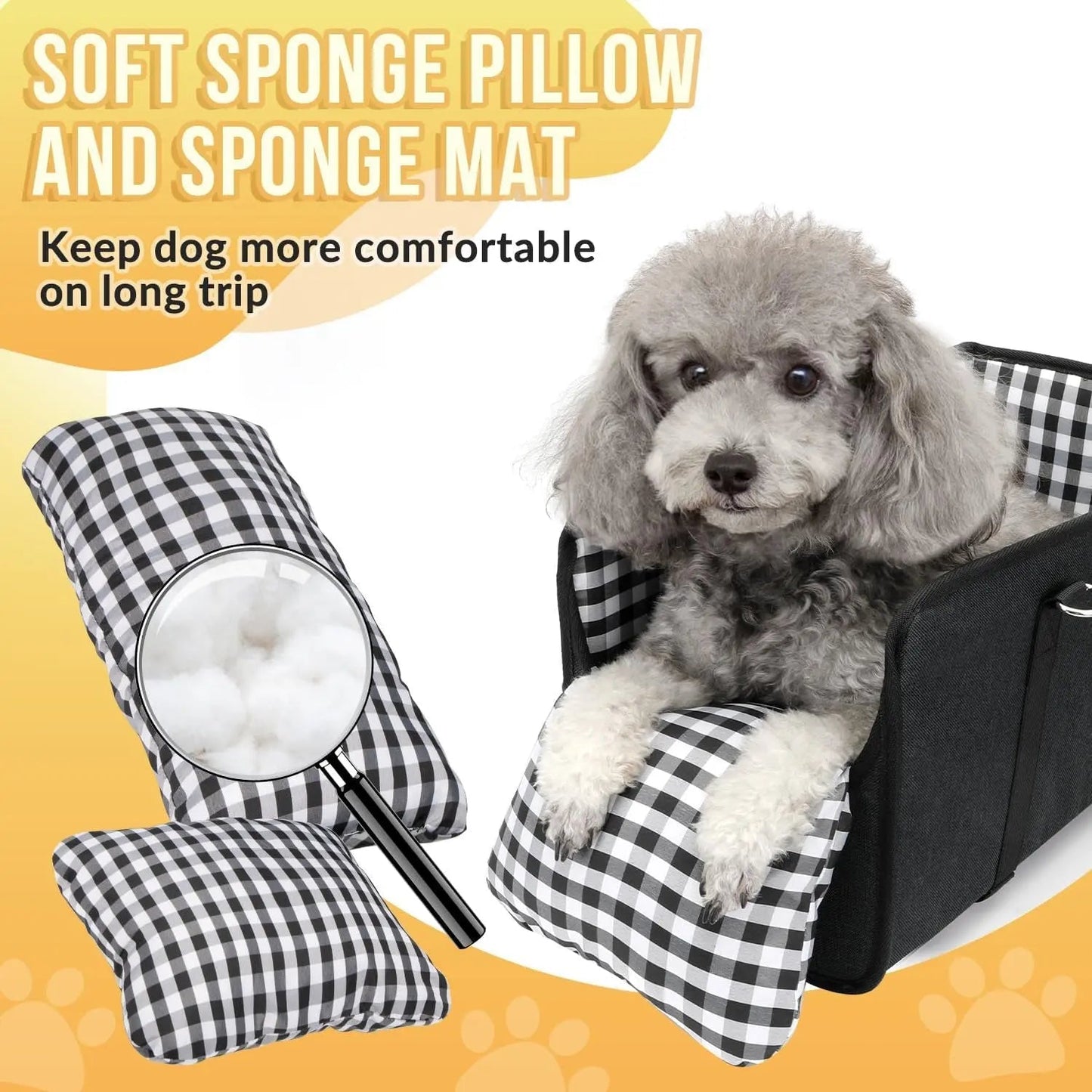 Console for Small Pets Car Seat