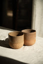 Rustic Pinkish Red Stoneware - Handmade Pottery Coffee Cup
