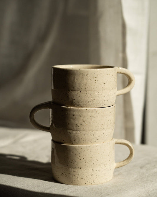 White Sand Speckled - Stoneware Mug