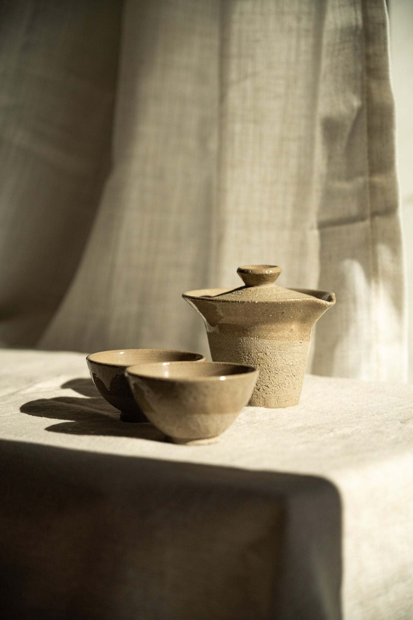 Gray w/ Speckles - Stoneware Small Teacup