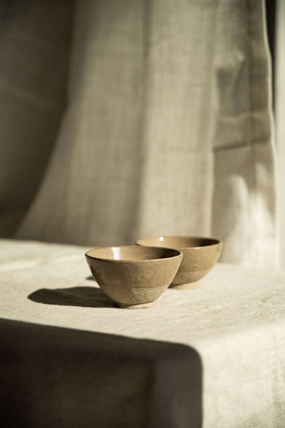 Gray w/ Speckles - Stoneware Small Teacup