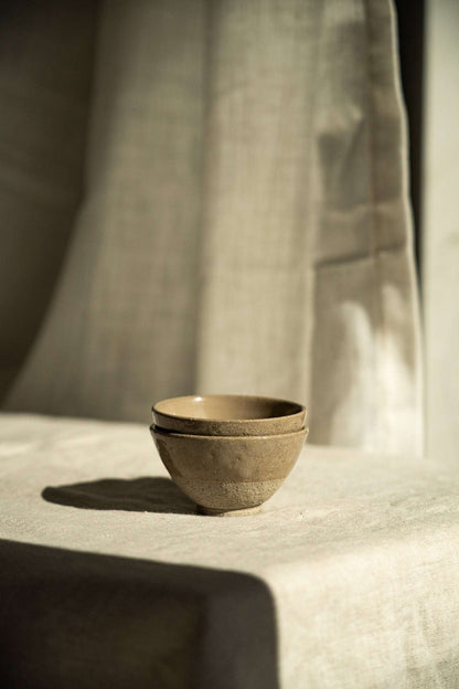 Gray w/ Speckles - Stoneware Small Teacup