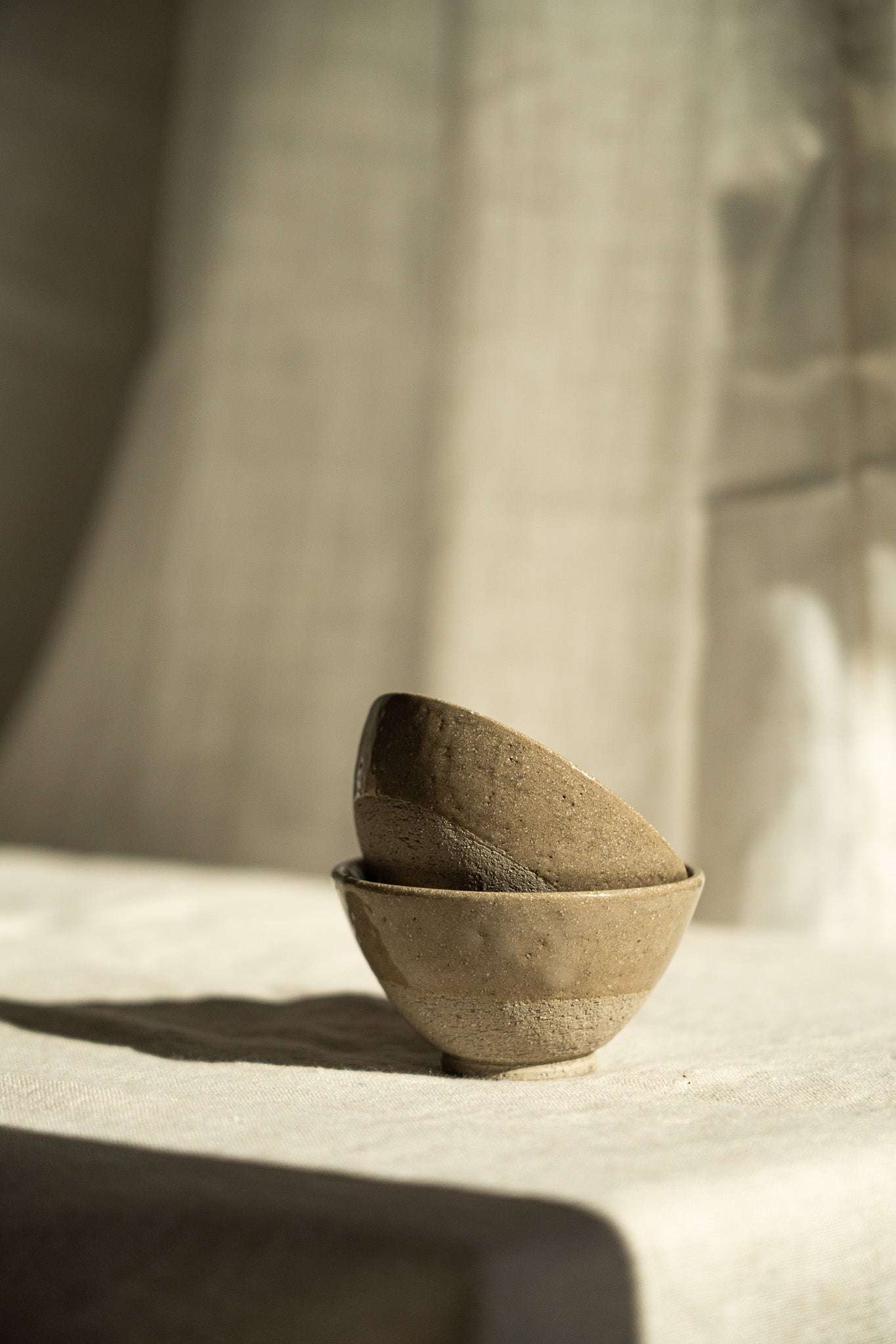 Gray w/ Speckles - Stoneware Small Teacup