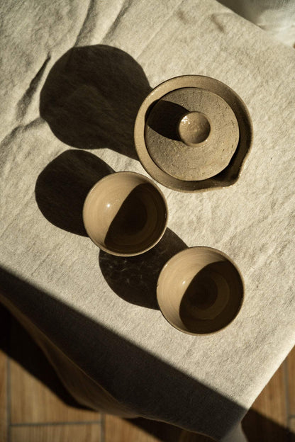 Gray w/ Speckles - Stoneware Small Teacup