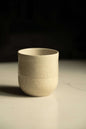 Rustic White Speckled Stoneware - Handmade Small Coffee Cup