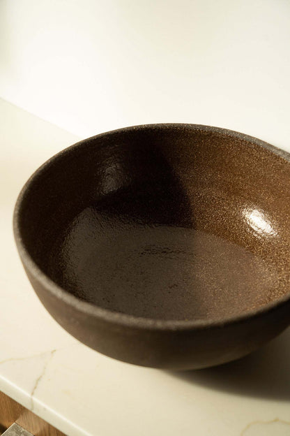 Pumpernickel - Stoneware Large Fruit Bowl