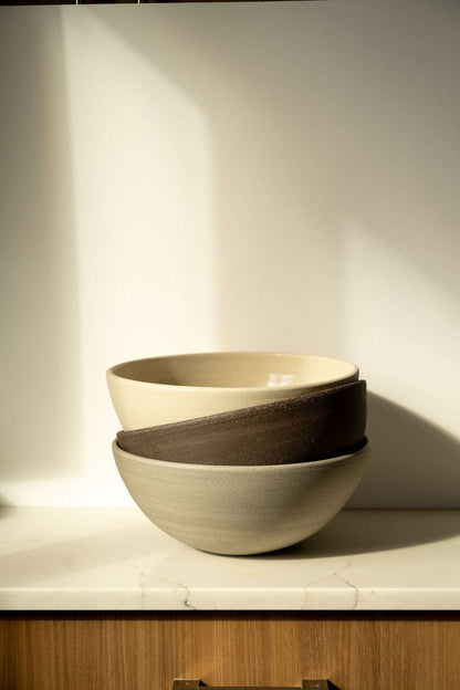 Pumpernickel - Stoneware Large Fruit Bowl