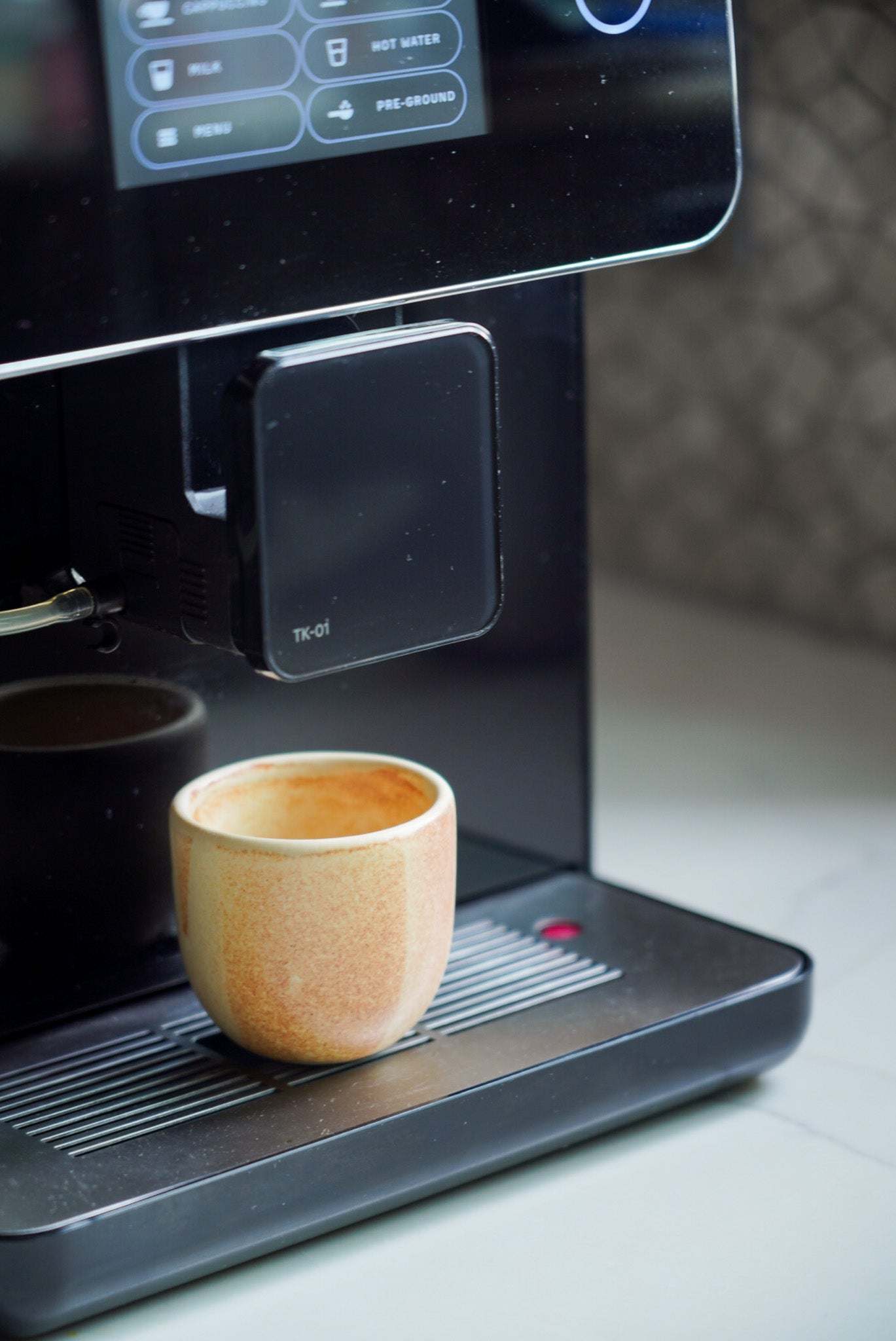 Beige - Stoneware Espresso Coffee Cup