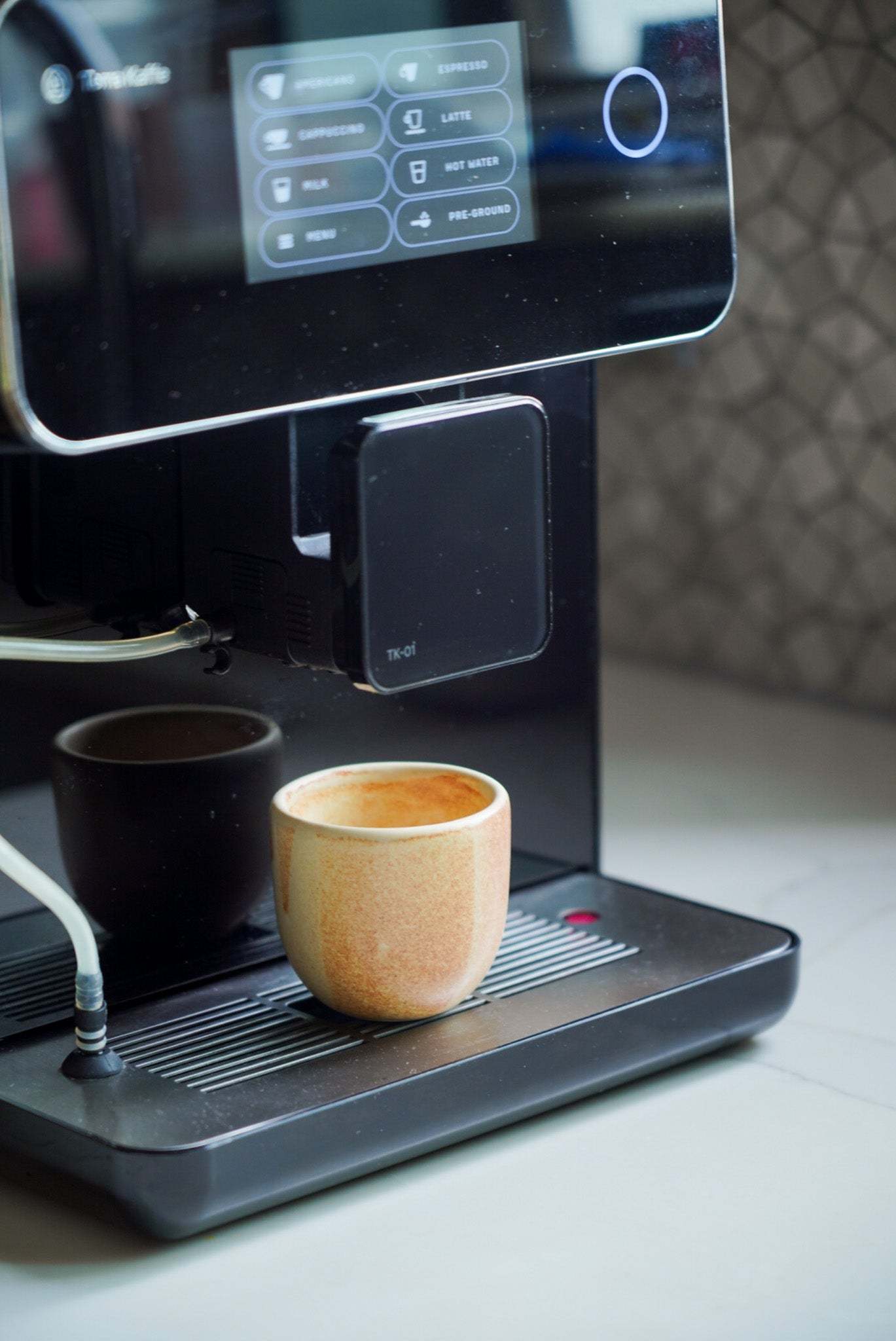 Beige - Stoneware Espresso Coffee Cup