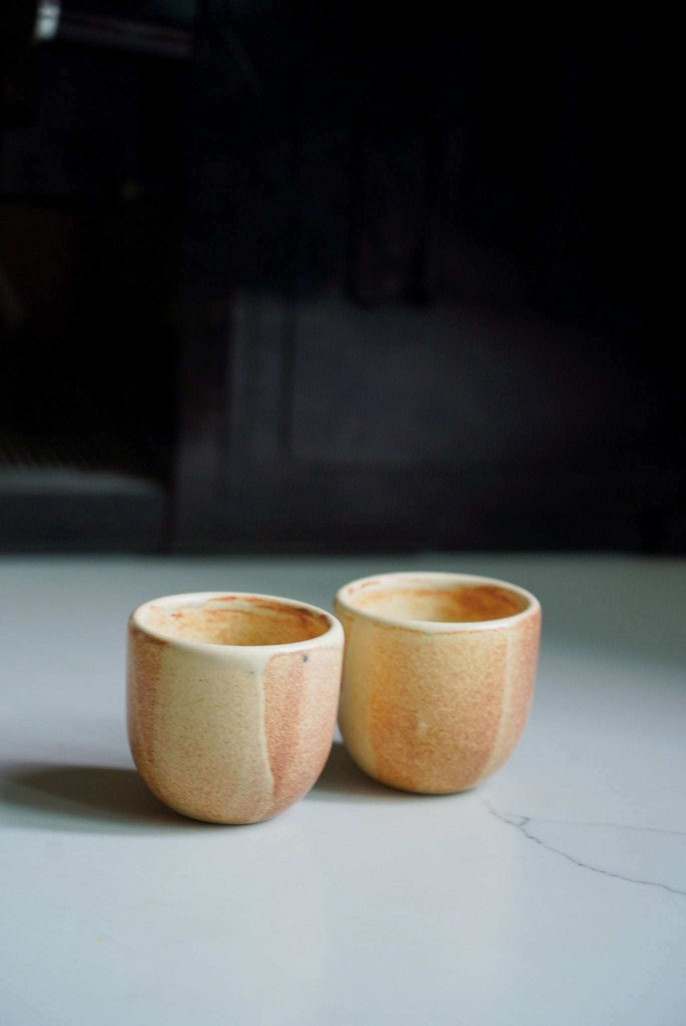 Beige - Stoneware Espresso Coffee Cup