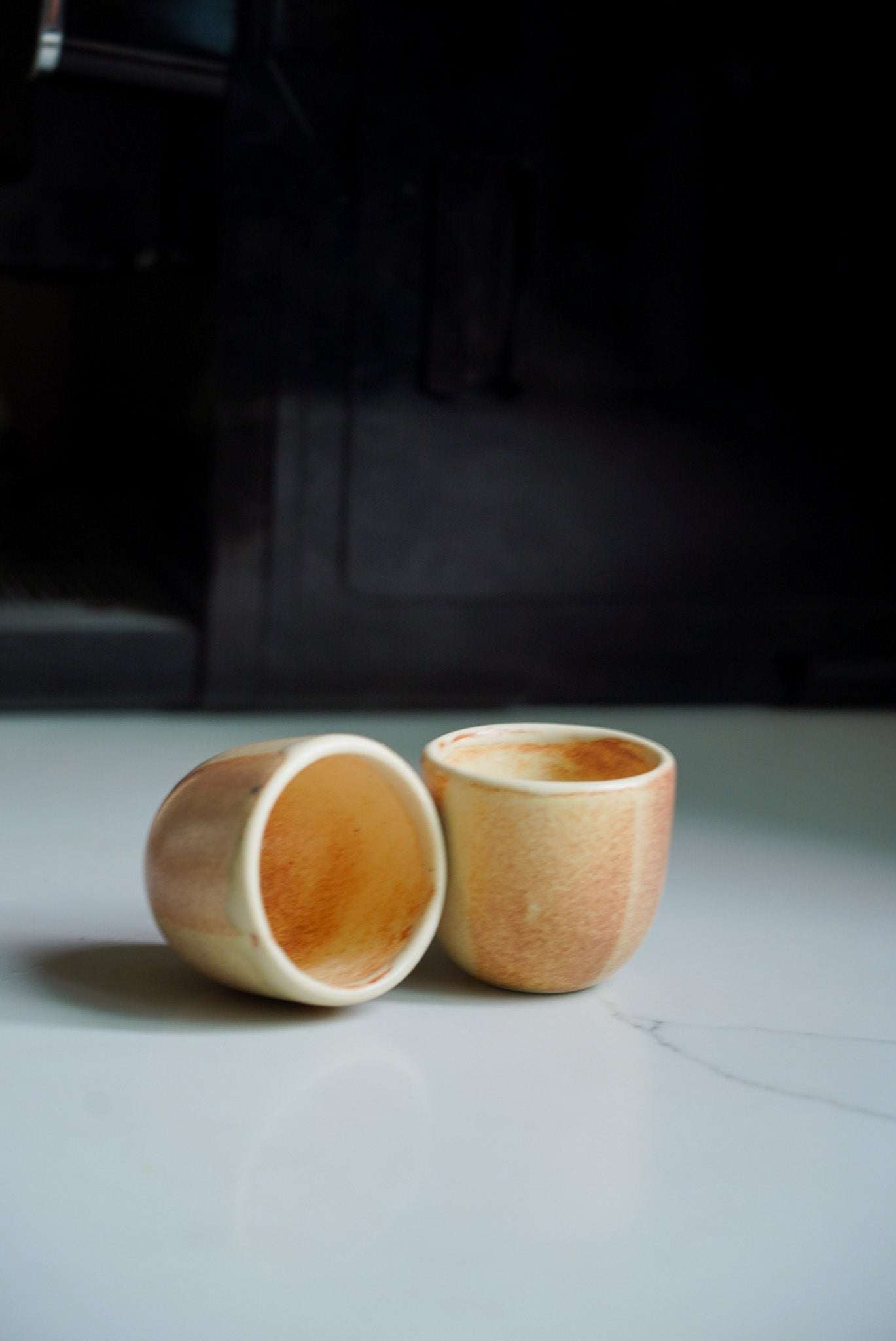 Beige - Stoneware Espresso Coffee Cup