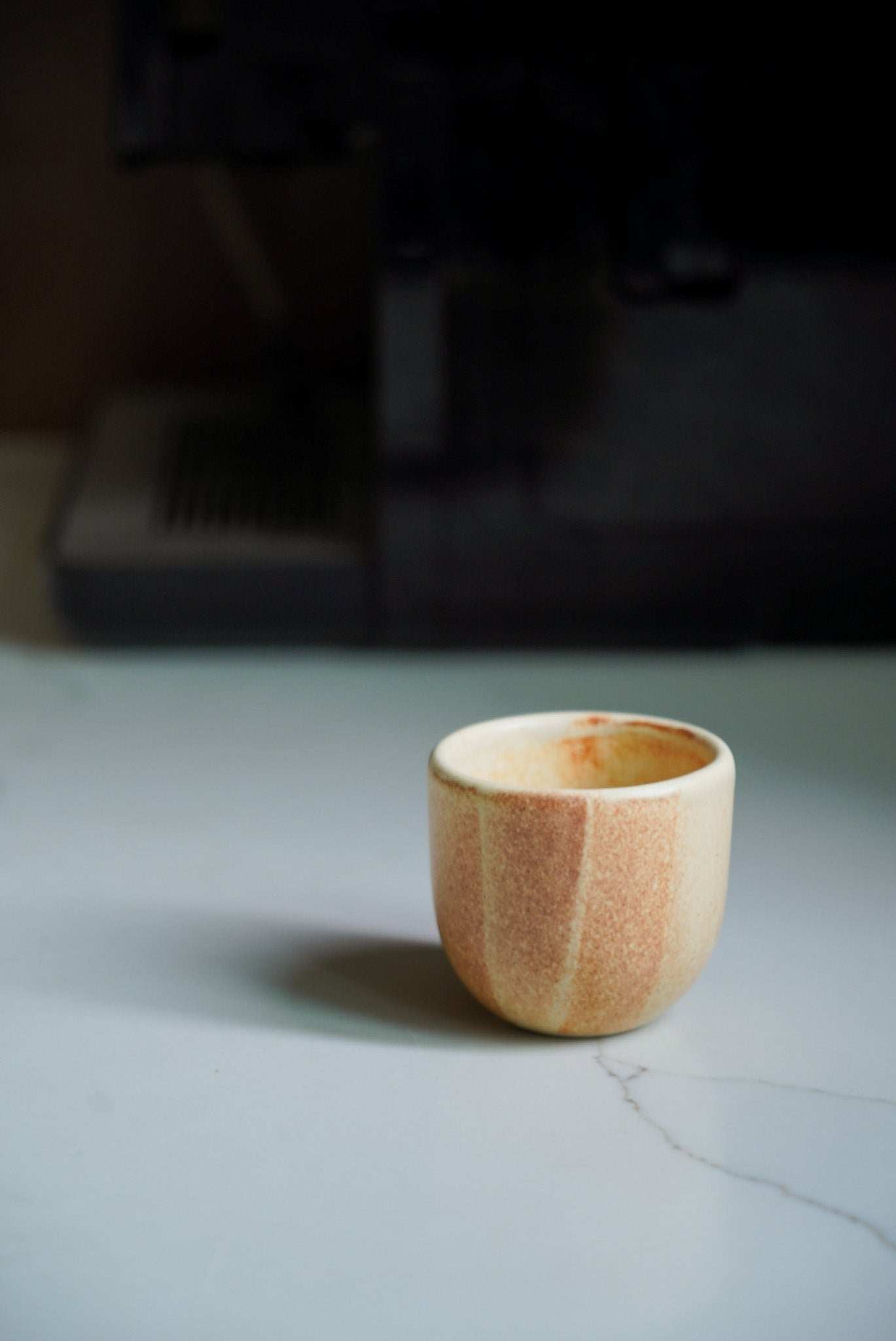 Beige - Stoneware Espresso Coffee Cup