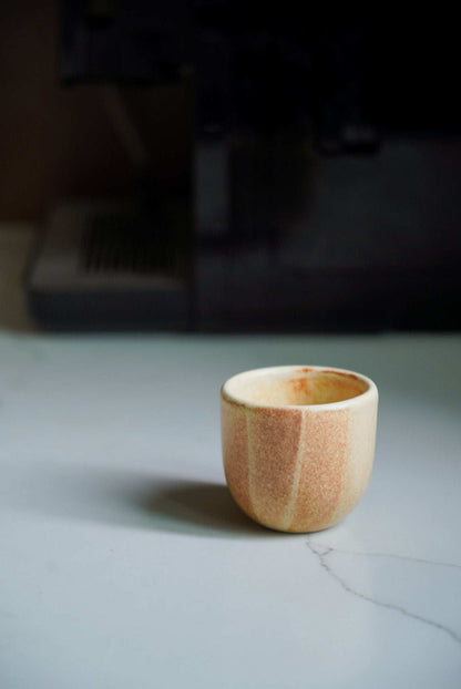 Beige - Stoneware Espresso Coffee Cup