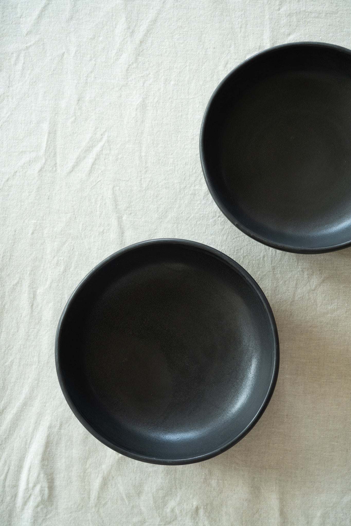 Black - Stoneware Pasta Bowl