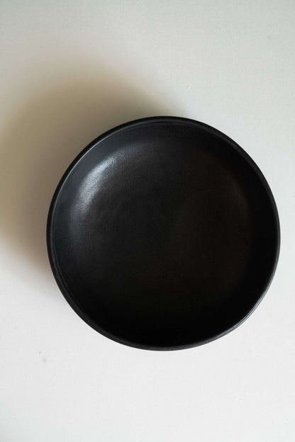 Black - Stoneware Pasta Bowl