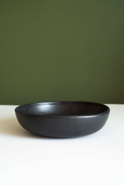 Black - Stoneware Pasta Bowl