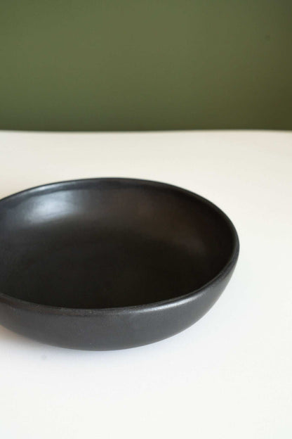 Black - Stoneware Pasta Bowl