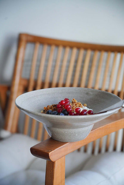 Concrete - Stoneware Straw Hat Shape Plates
