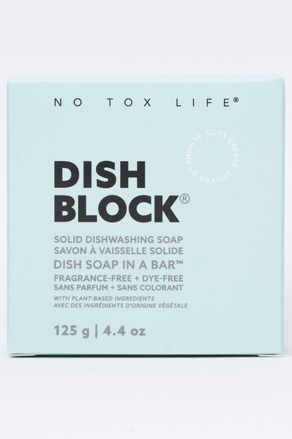 DISH BLOCK® solid dish soap - 4.4 oz (125g) bar - Fragrance Free