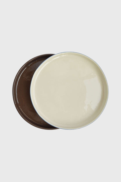 Forget-me-not/Chocolate Blue - Porcelain Dinner Plates