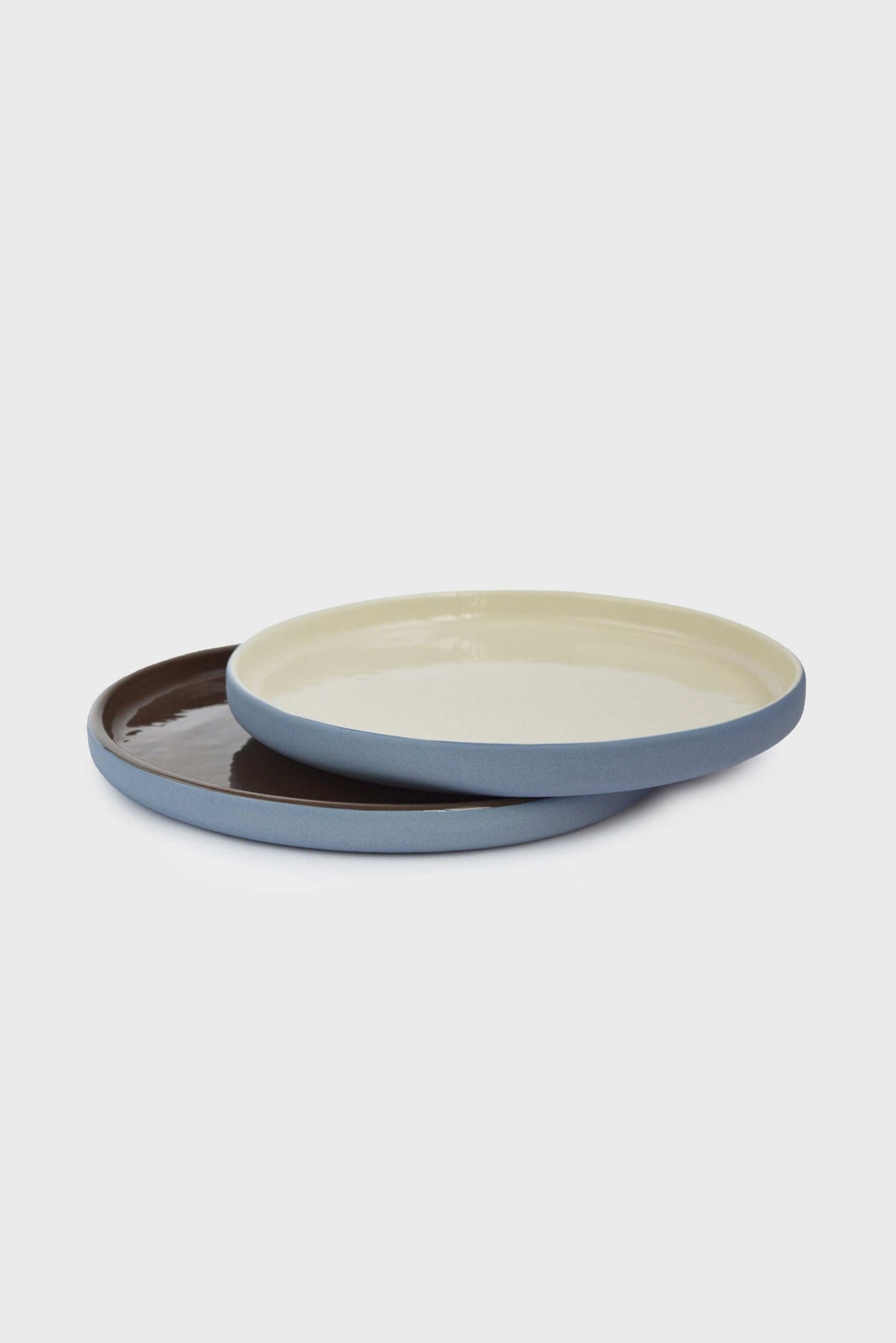 Forget-me-not/Chocolate Blue - Porcelain Dinner Plates