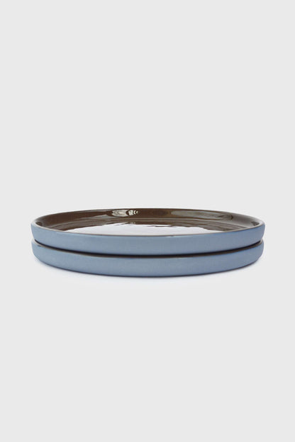 Forget-me-not/Chocolate Blue - Porcelain Dinner Plates