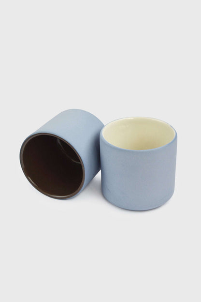 Forget-me-Not/Chocolate Blue - Porcelain Coffee Cup.