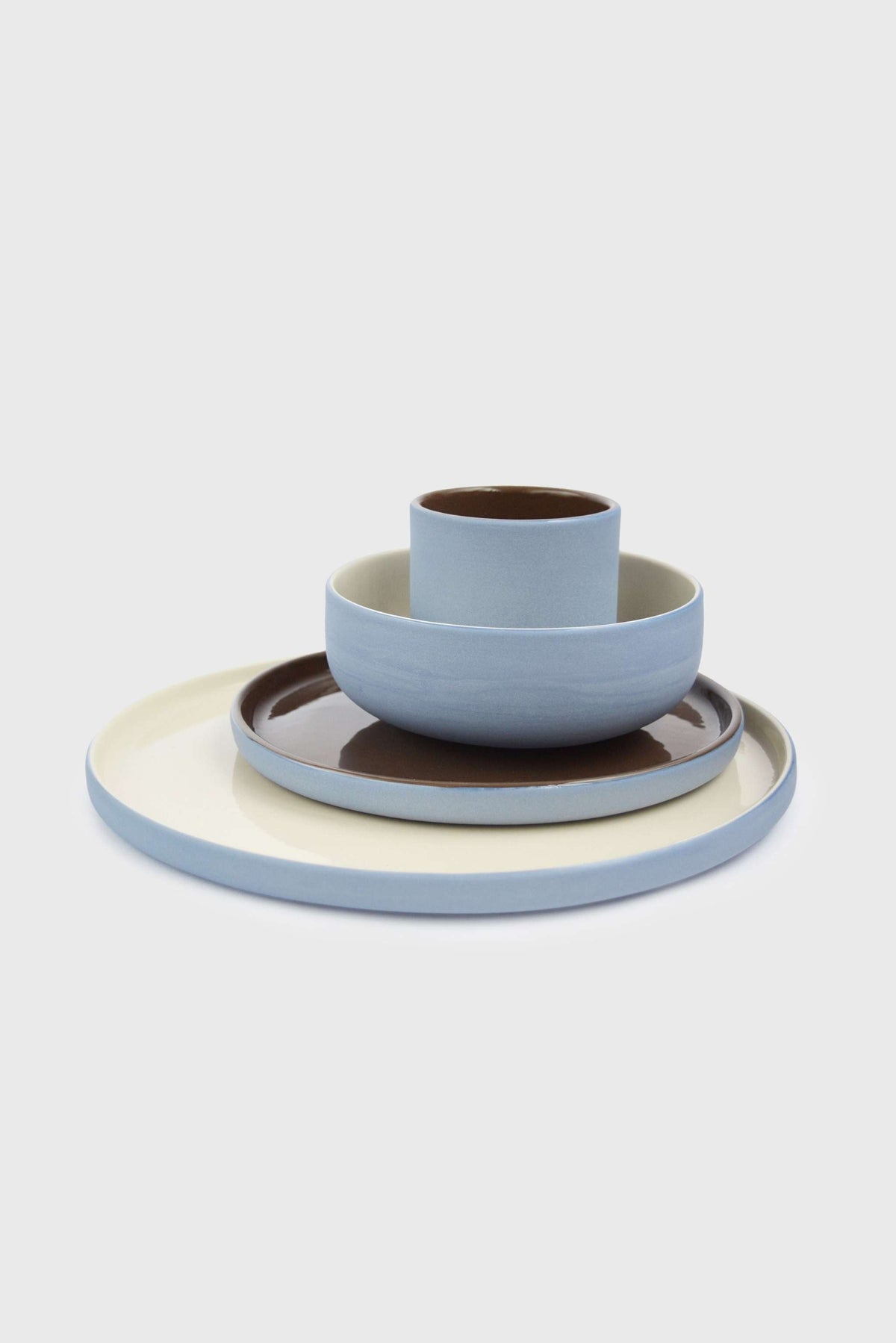 Forget-me-Not/Chocolate Blue - Porcelain Coffee Cup.