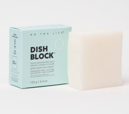DISH BLOCK® solid dish soap - 4.4 oz (125g) bar - Fragrance Free