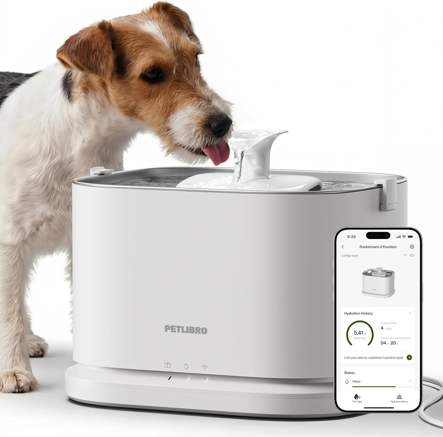 Stainless Steel Smart App Water Fountain