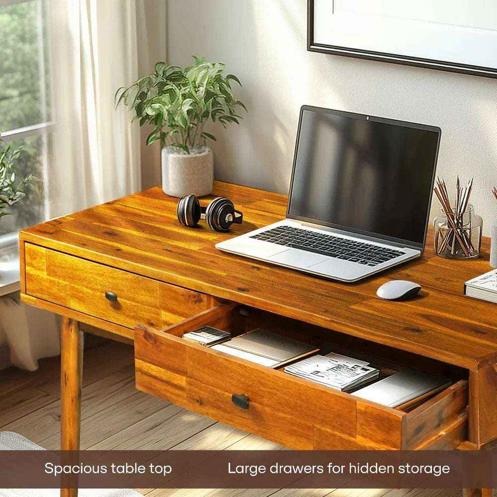 Lagom Solid Acacia Wood Desk