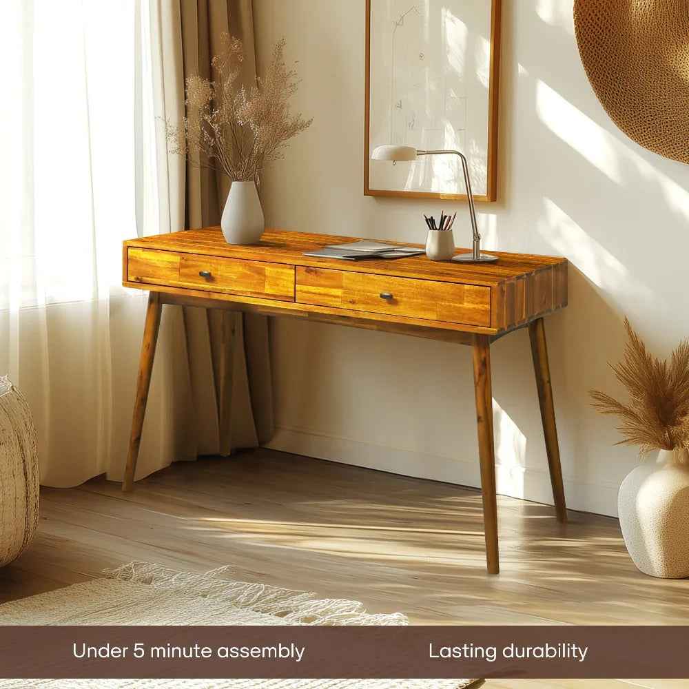 Lagom Solid Acacia Wood Desk