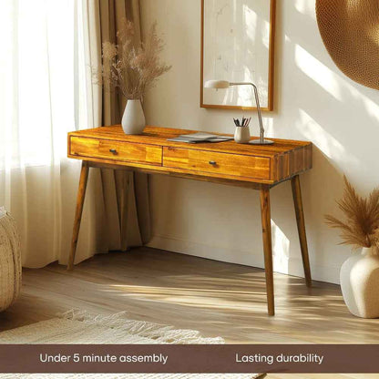 Lagom Solid Acacia Wood Desk