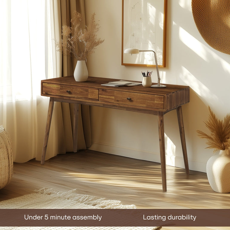 Lagom Solid Acacia Wood Desk